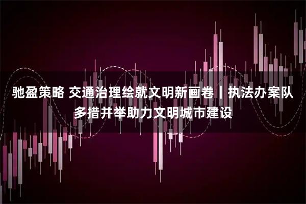 驰盈策略 交通治理绘就文明新画卷｜执法办案队多措并举助力文明城市建设